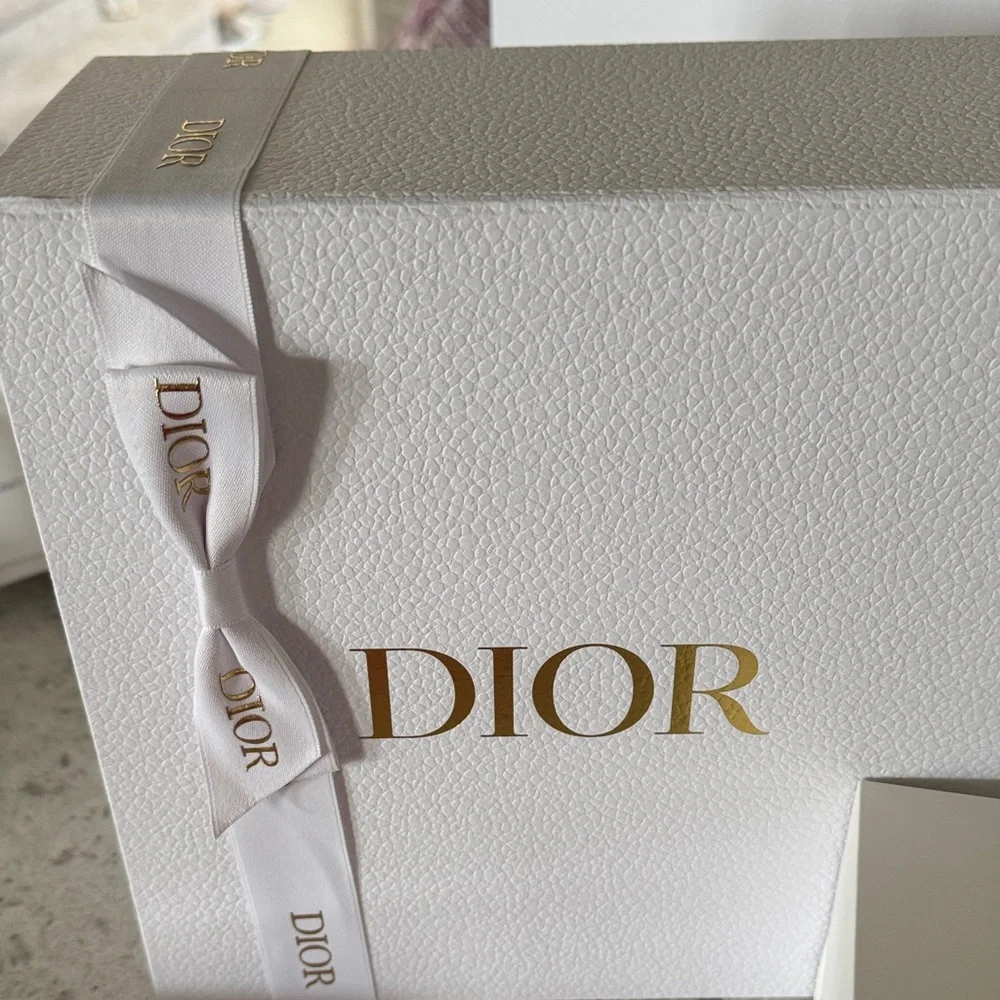 Dior Addict Lipstick with Miss Dior refill cap, new canvas beauty pouch